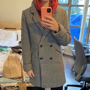 Checked coat